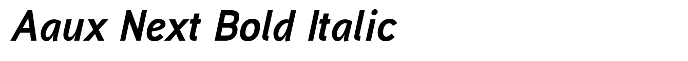 Aaux Next Bold Italic image